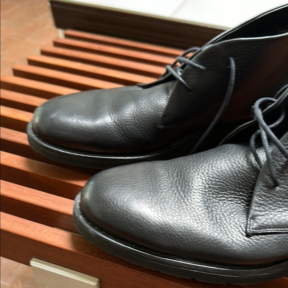 Vince Mens Black Leather Chuka Boots - Picture 6 of 8